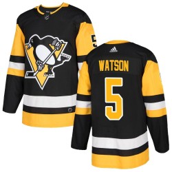 Bryan Watson Pittsburgh Penguins Youth Adidas Authentic Black Home Jersey