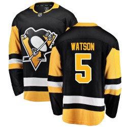 Bryan Watson Pittsburgh Penguins Youth Fanatics Branded Black Breakaway Home Jersey