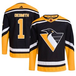 Casey DeSmith Pittsburgh Penguins Men's Adidas Authentic Black Reverse Retro 2.0 Jersey