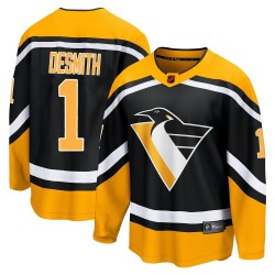 Casey DeSmith Pittsburgh Penguins Men's Fanatics Branded Black Breakaway Special Edition 2.0 Jersey