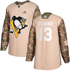Nick Bonino Pittsburgh Penguins Men's Adidas Authentic Camo Veterans Day Practice Jersey